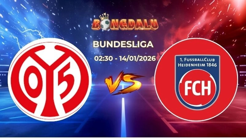 Soi Kèo Mainz vs Heidenheim 02h30 Ngày 14/01/2026 – Vòng 17 Bundesliga